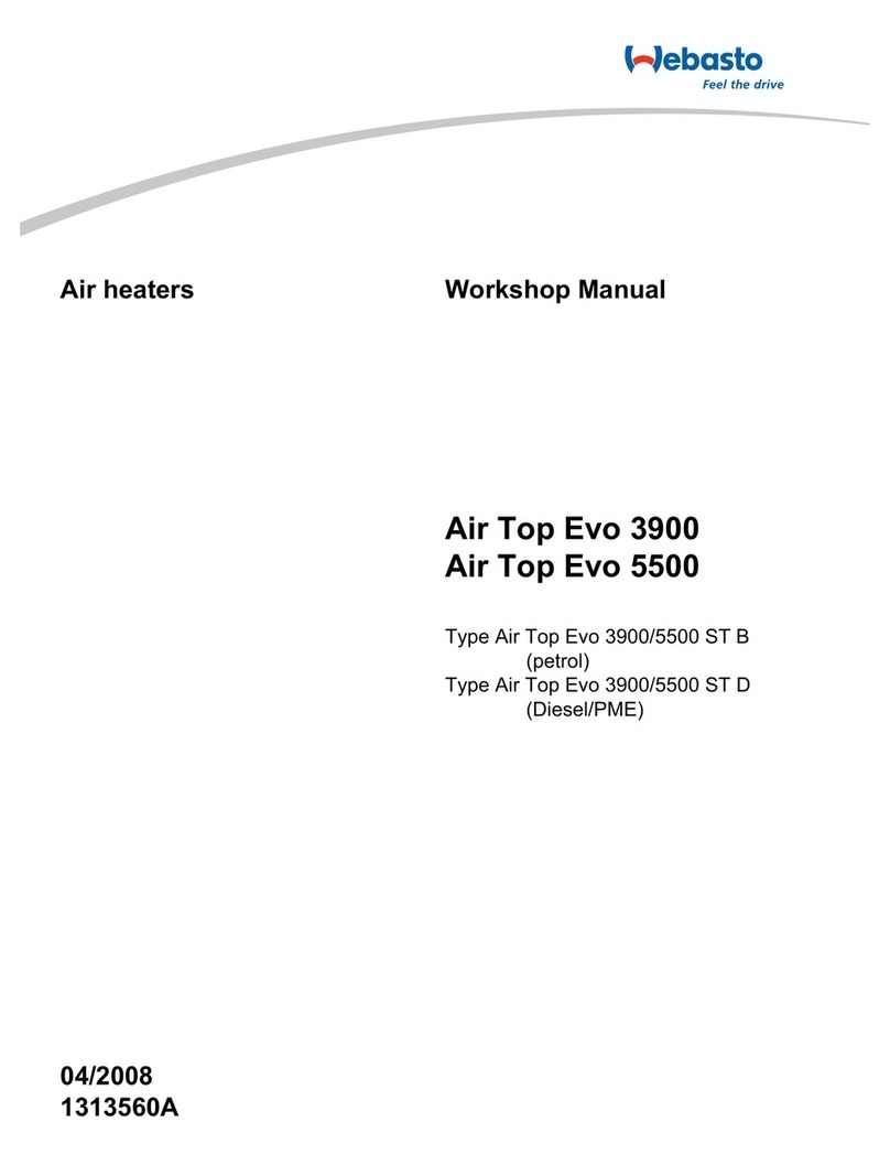 Webasto Air Top Evo 3900 Series Instruction manual Webasto Air Top Evo 3900 Series Instruction manual