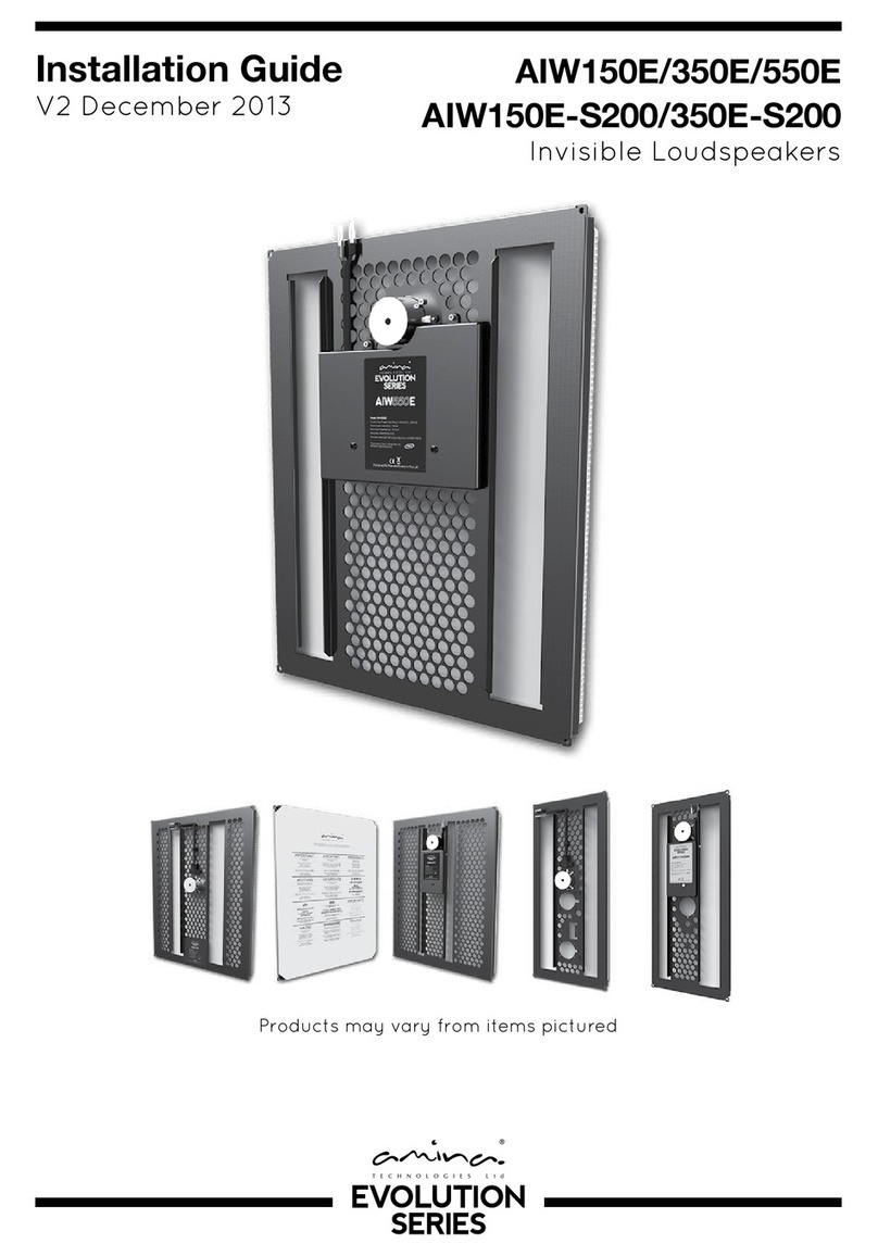 Amina Evolution AIW150E User manual