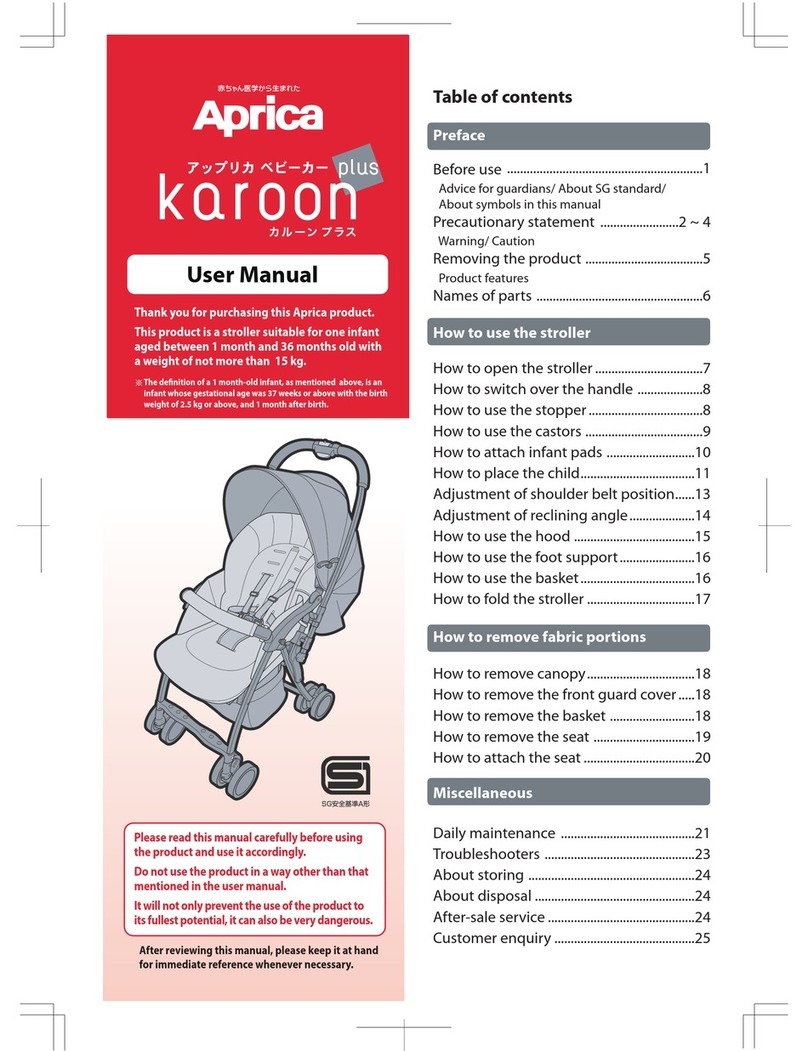Aprica Karoon User manual