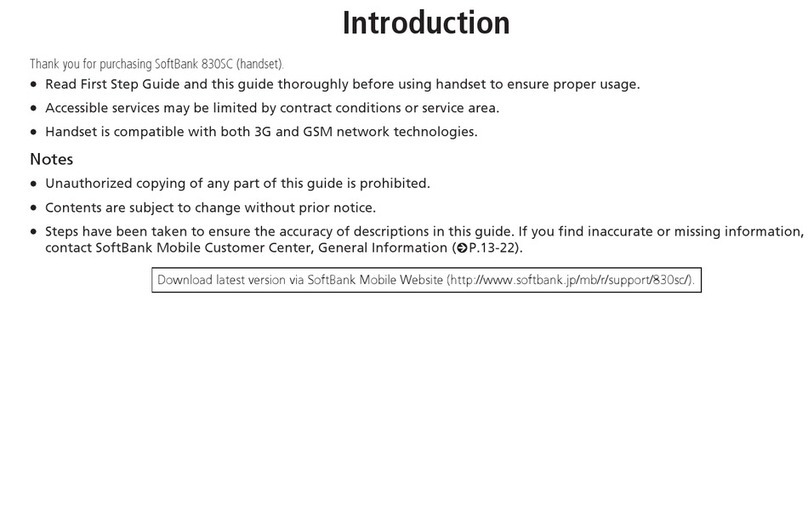 SoftBank 830SC User manual
