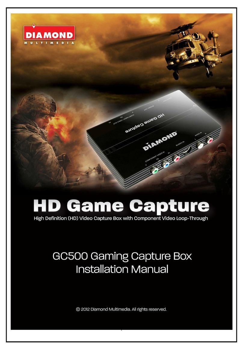 Diamond Multimedia HD Game Capture GC500 installation manual