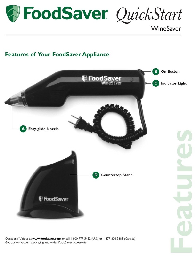 FoodSaver WineSaver quick start