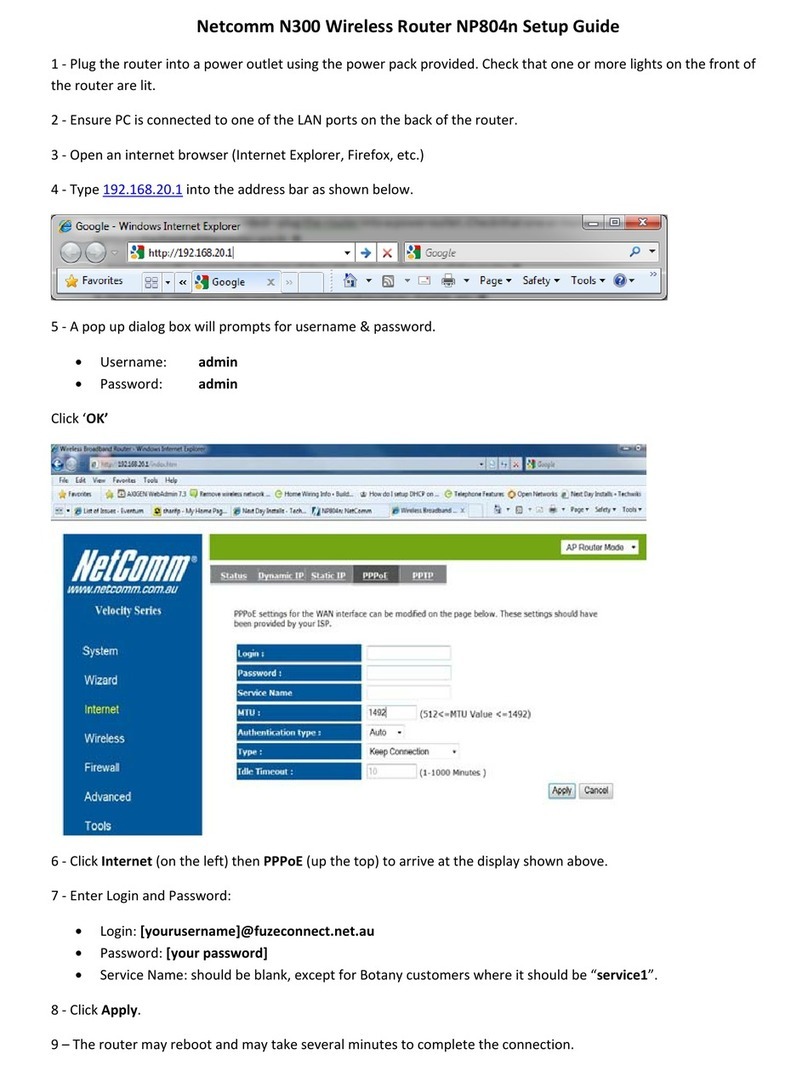 NetComm N300 NP804n User manual NetComm N300 NP804n User manual
