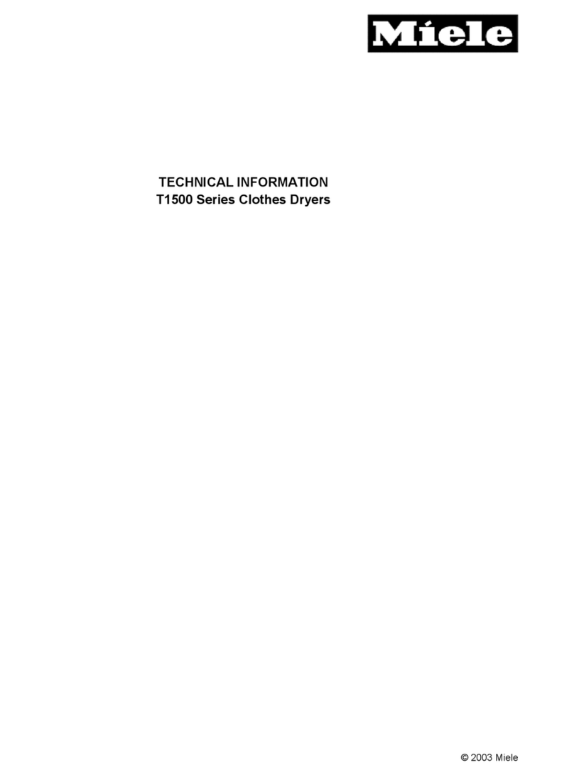 Miele T 1515 technical information