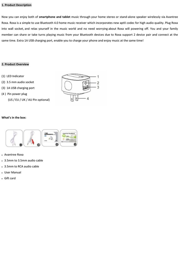 Avantree Roxa User manual