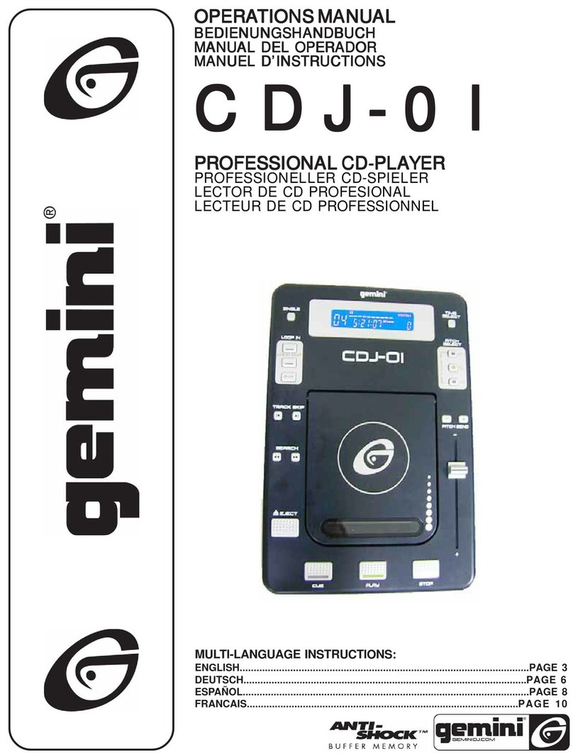 Gemini CDJ-OI Operation manual