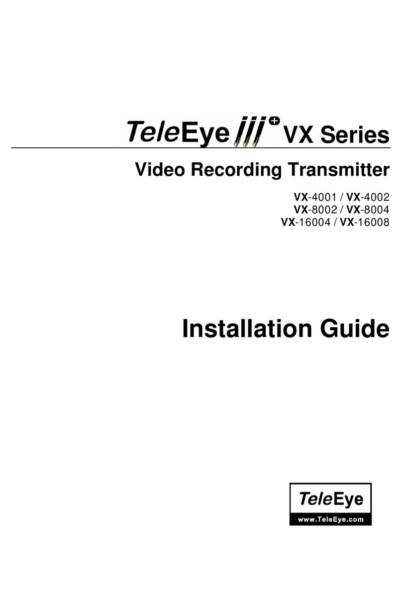 TeleEye III+ VX Series installation guide