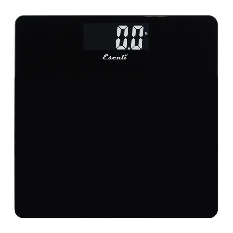 Escali B200 user guide