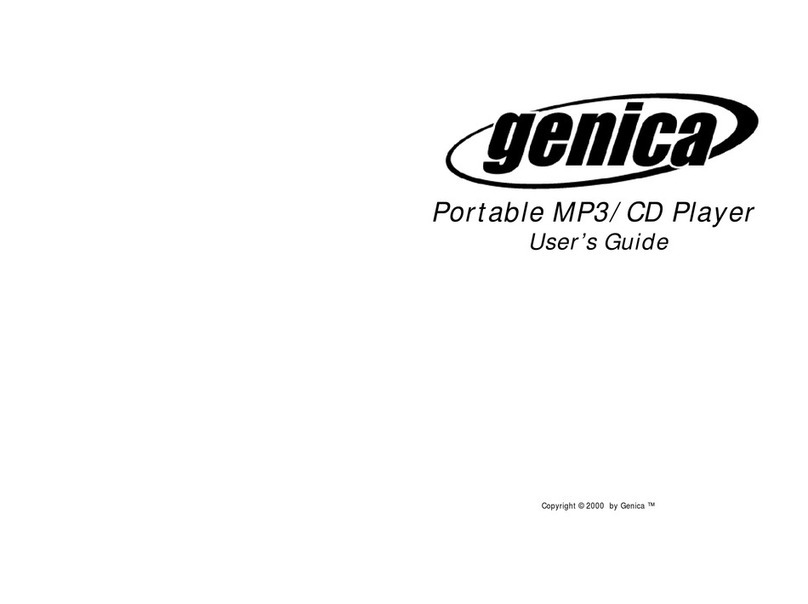 Genica Portable MP3/CD Player User manual