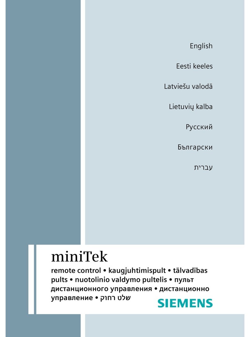Siemens miniTek user manual