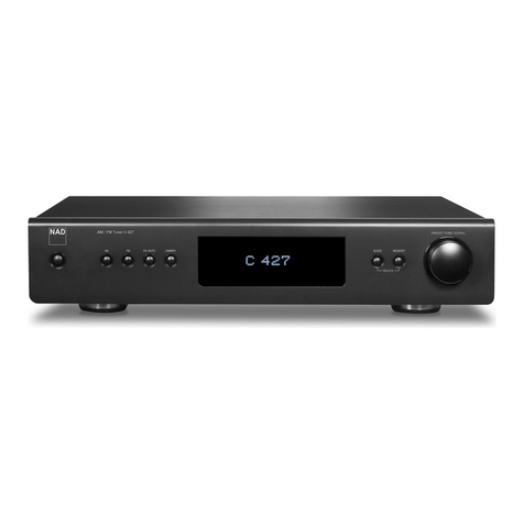 NAD C 427 Quick setup guide