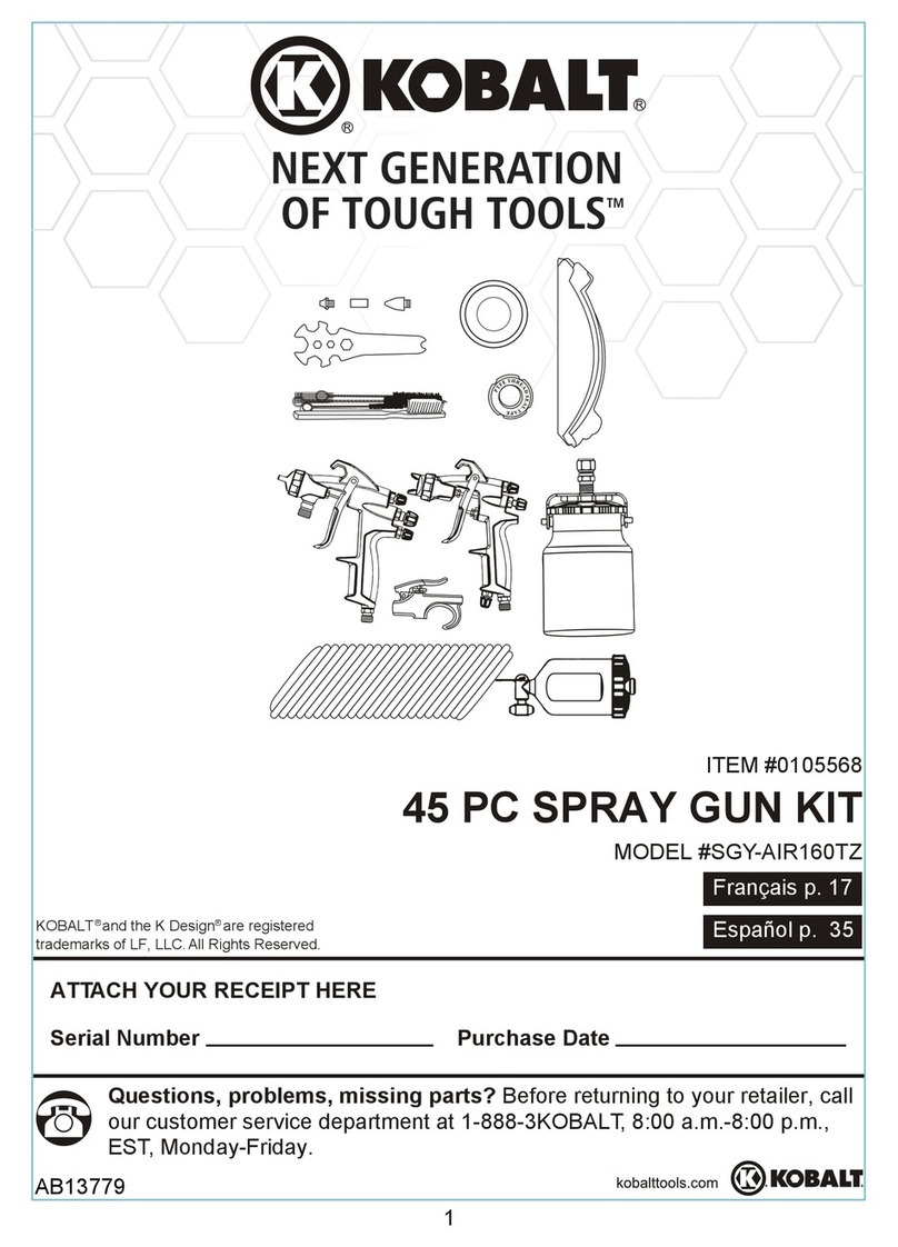 Kobalt SGY-AIR160TZ operating instructions