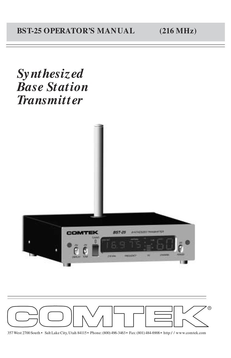 Comtek BST-25 User manual