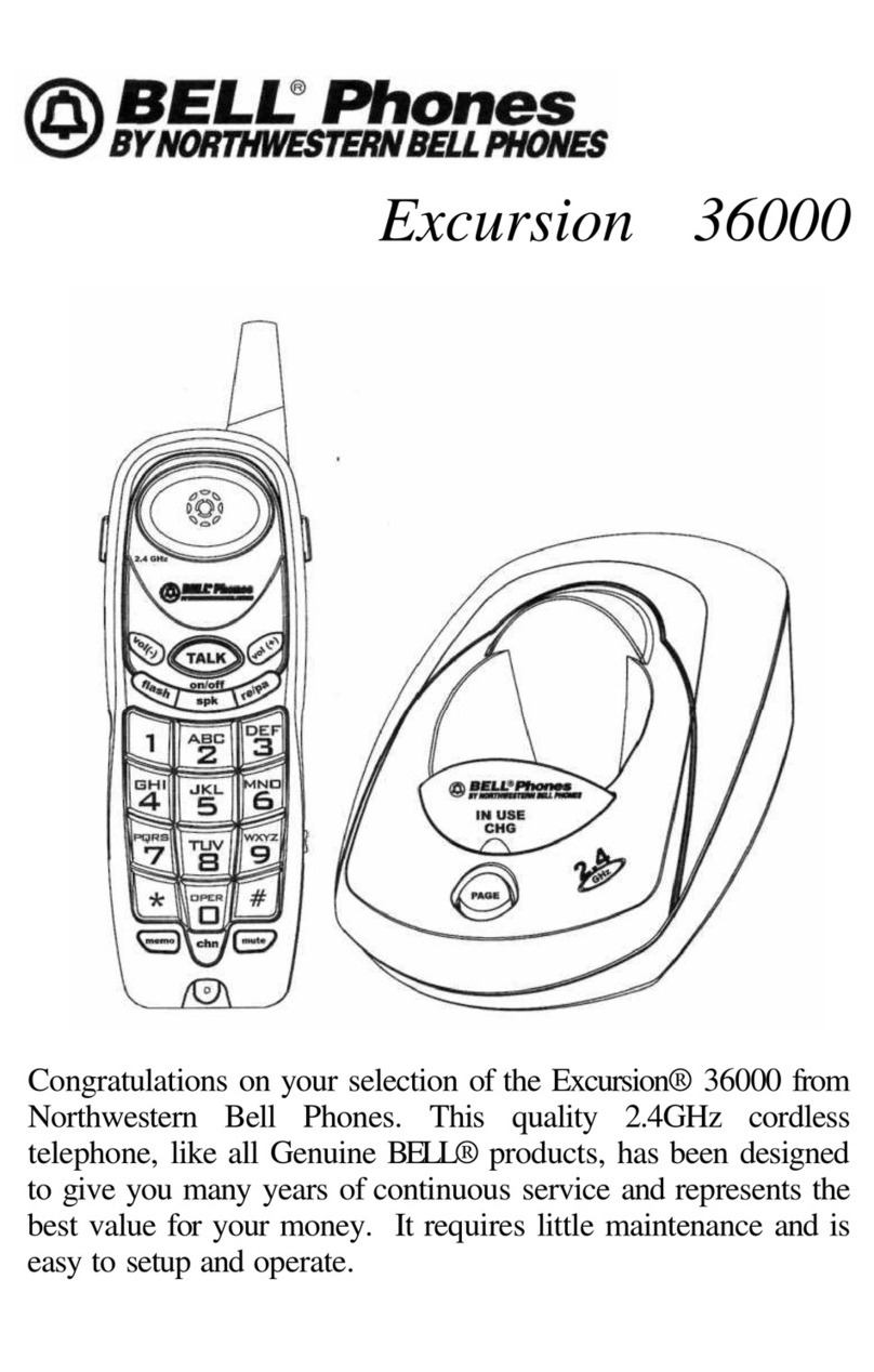 Northwestern Bell Excursion 36000 instructions