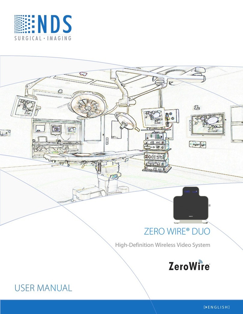 Nds surgical imaging Zero Wire Duo user manual