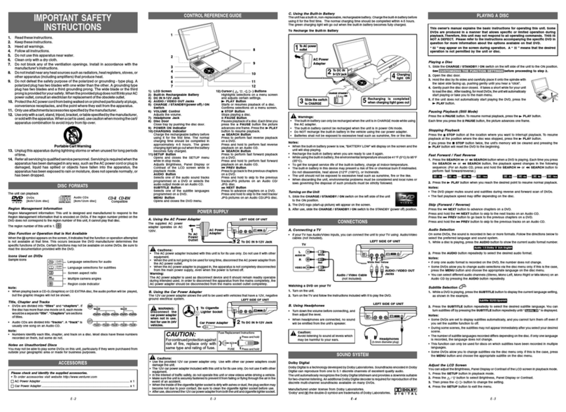 Venturer PVS3389 User manual Venturer PVS3389 User manual