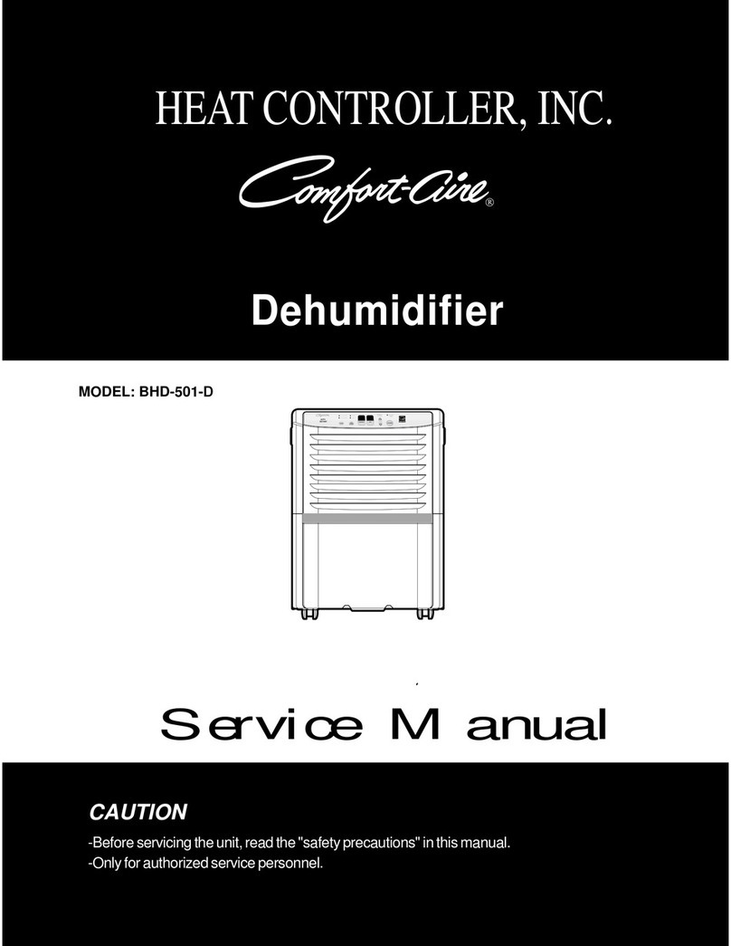 Heat Controller Comfort-Aire BHD-501-D User manual