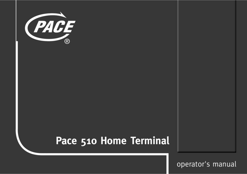 Pace 510 Home Terminal Operator's manual