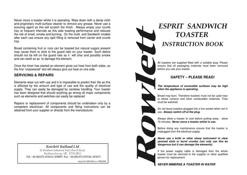Rowlett Rutland ESPRIT Instruction book