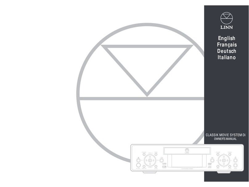 Linn Classik movie Di owner's manual