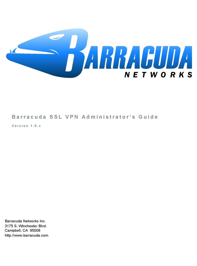 Barracuda Networks SSL VPN Administrator's guide Barracuda Networks SSL VPN Administrator's guide