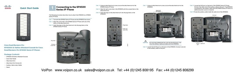 Cisco SPA500S quick start guide