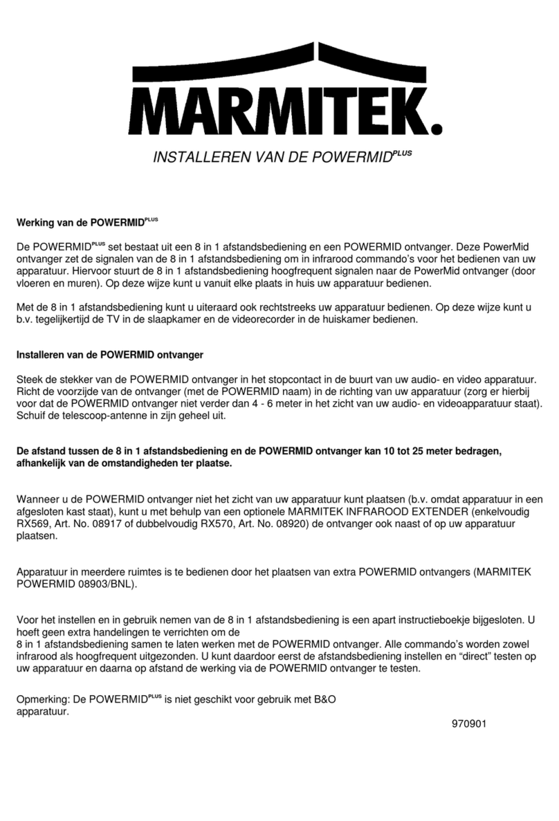 Marmitek POWERMID PLUS User manual Marmitek POWERMID PLUS User manual
