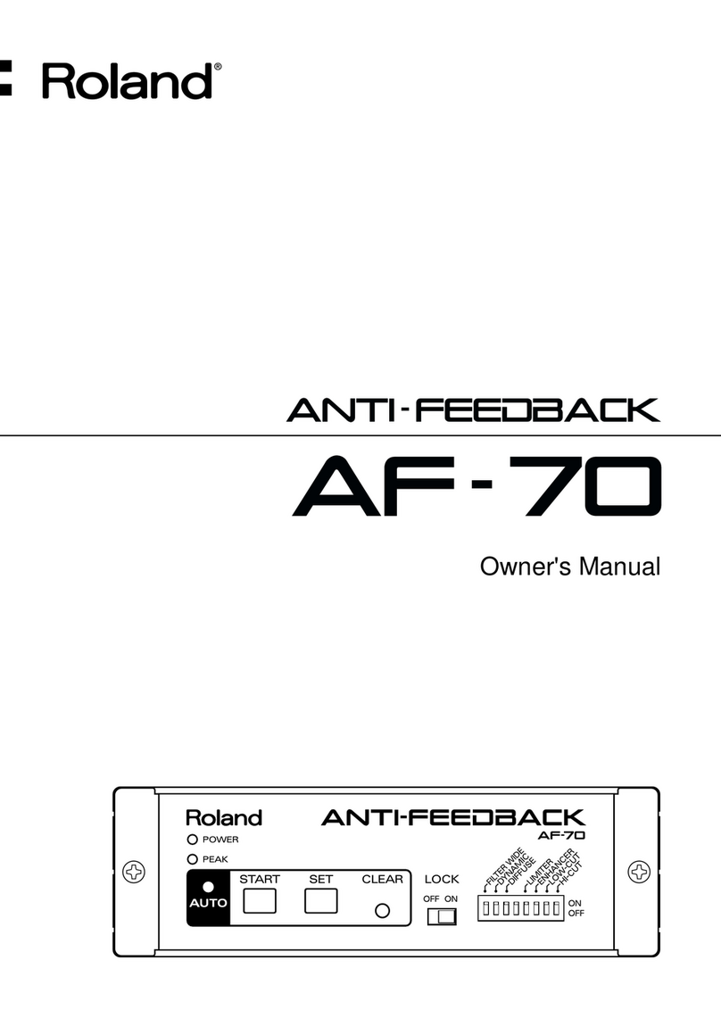 Roland AF-70 User manual