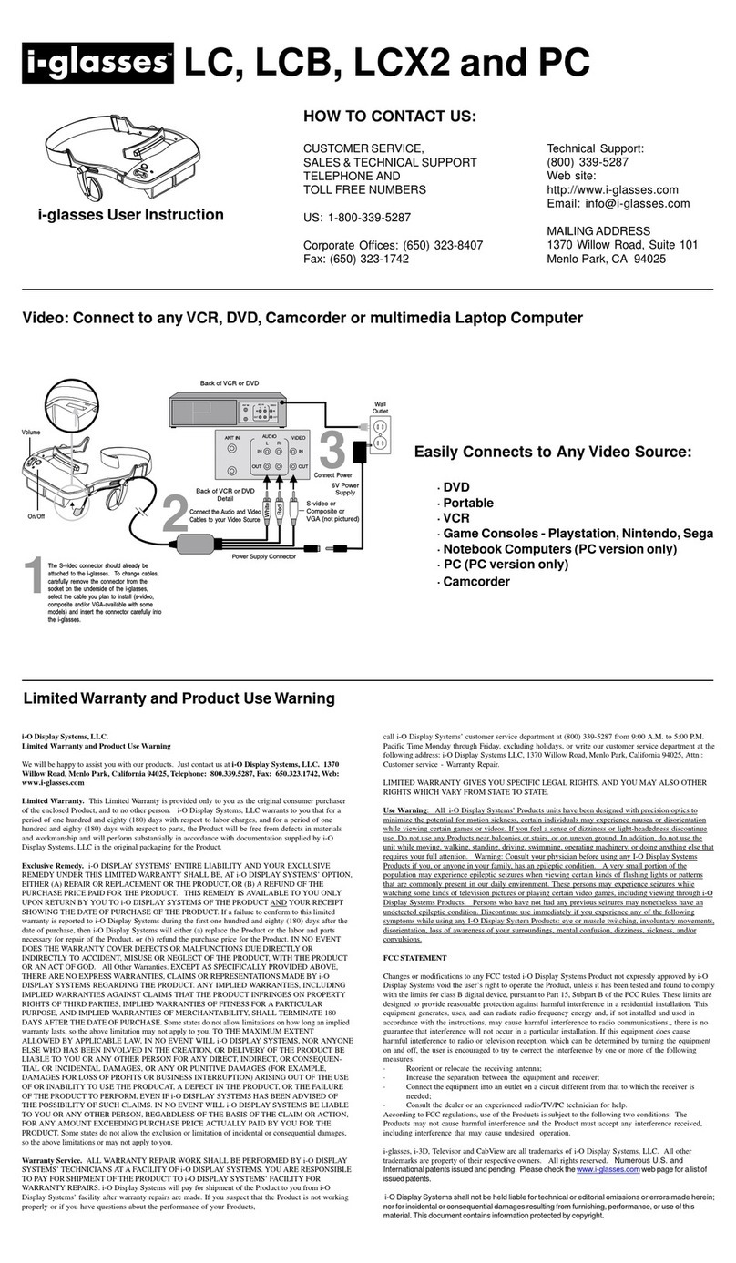i-glasses LC User instruction