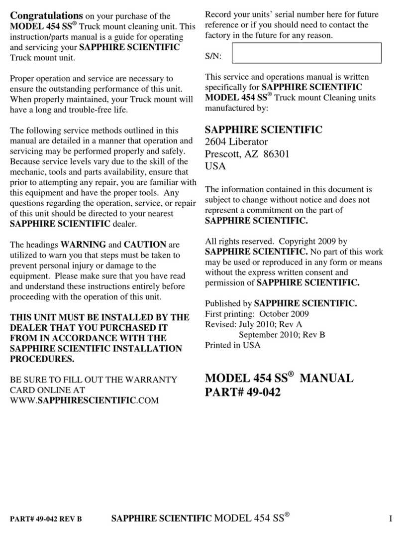 Sapphire Audio 454 SS instructions