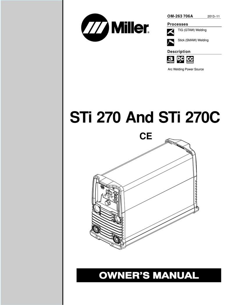 Miller STi 270C owner's manual