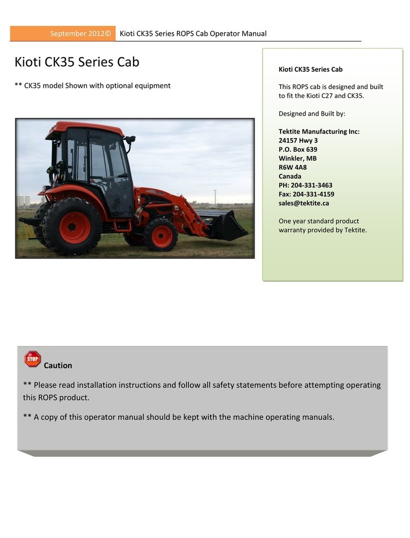 Kioti CK35 Series User manual