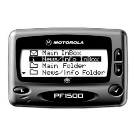 Motorola TimePort PF1500 User manual Motorola TimePort PF1500 User manual