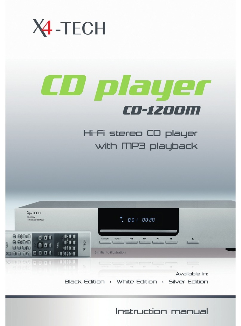 X4-TECH CD-1200M instruction manual