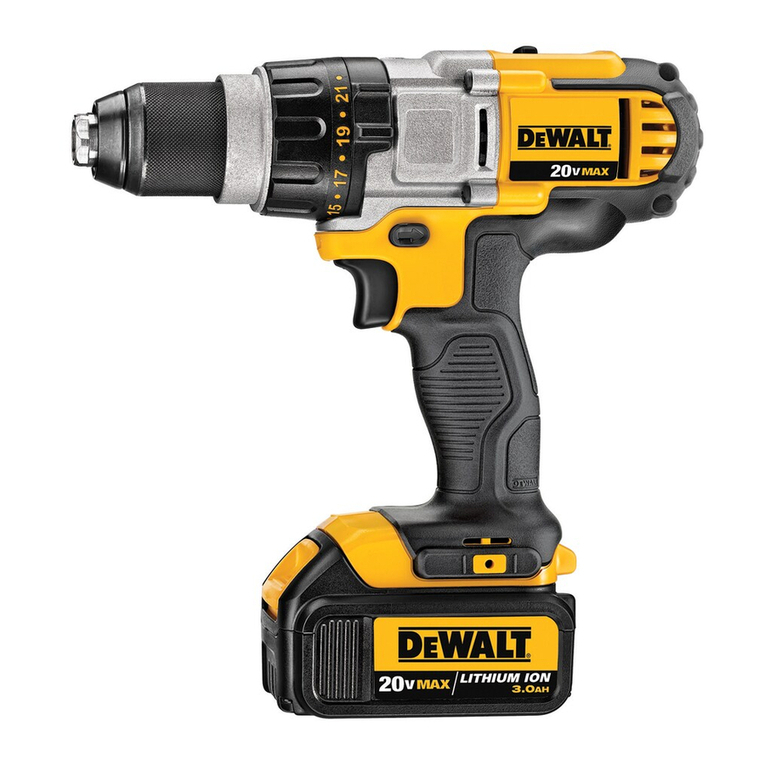 DeWalt XR LI-ION DCD931 User manual