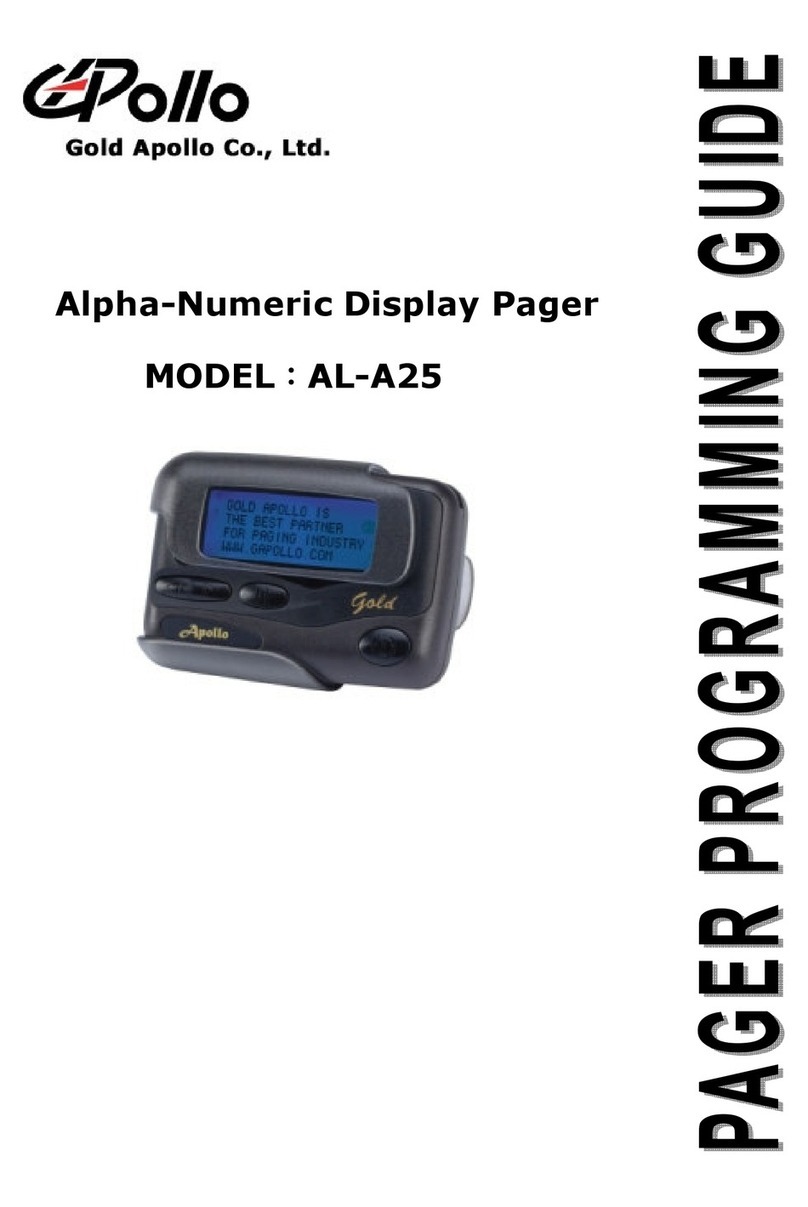 Gold Apollo AL-A25 Operating instructions