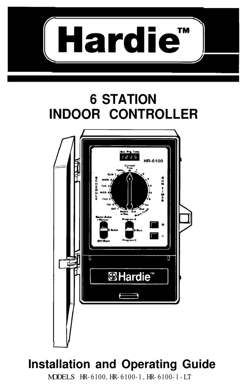 Hardie HR-6100 Installation and operating guide