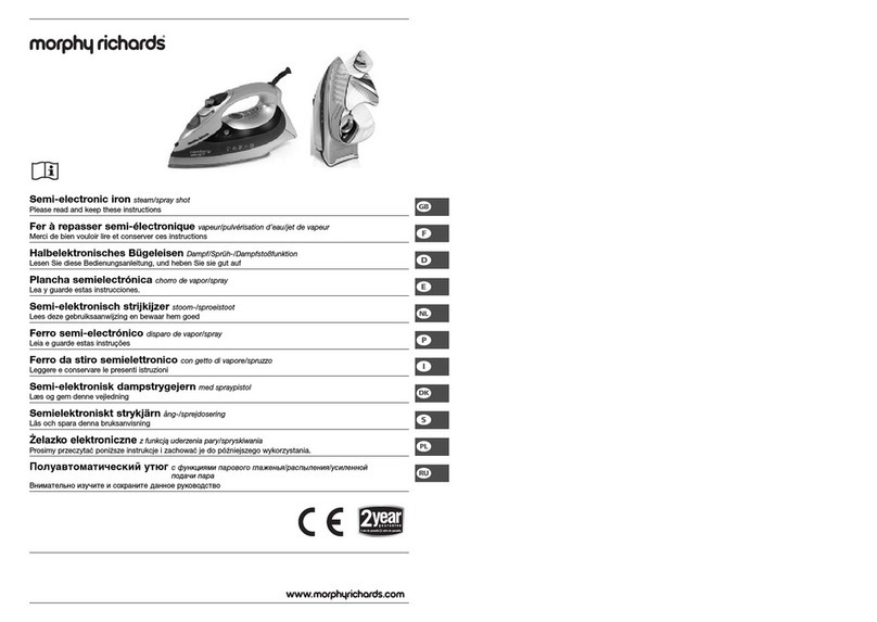 Morphy Richards Semi-electronic iron User manual