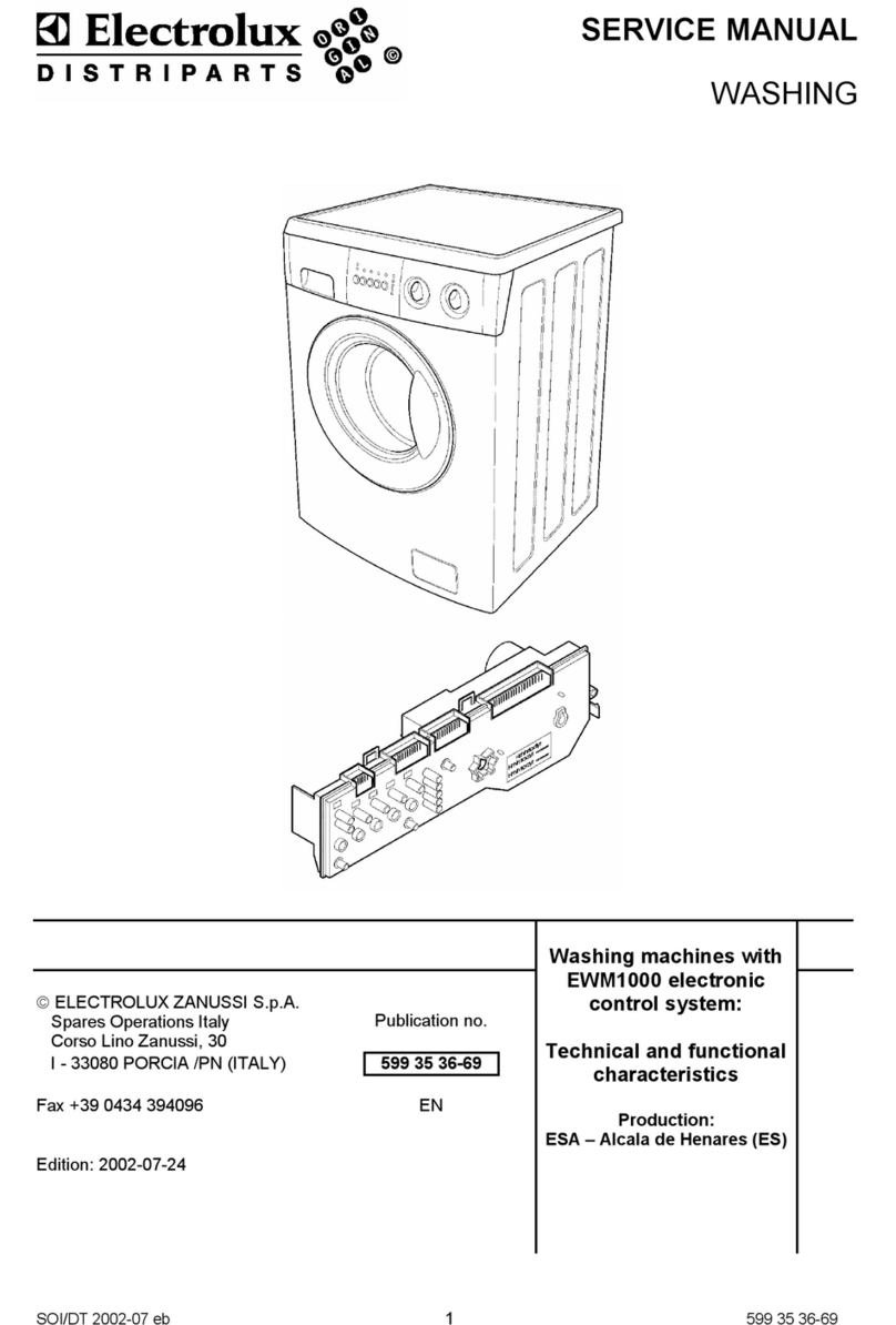 Electrolux EWM1000 Service manual