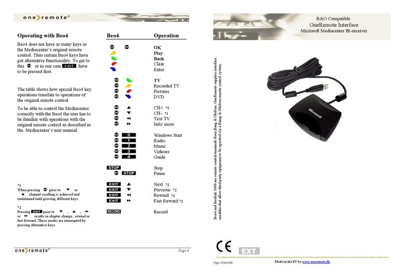 One Remote Beo4 Installation guide