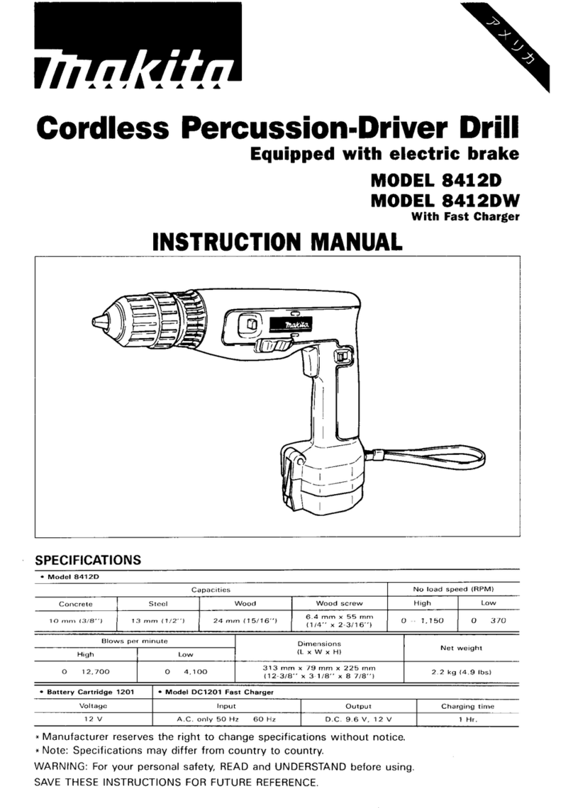 Makita 8412D instruction manual