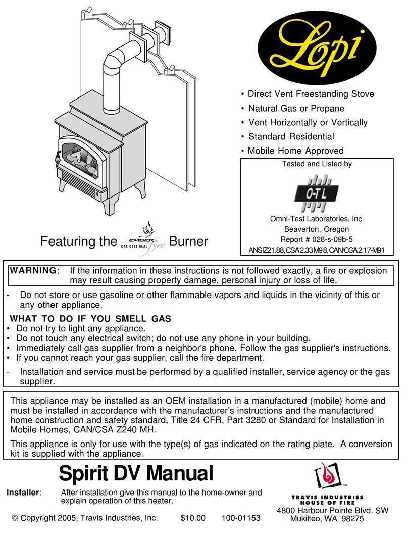 Lopi Spirit DV EF User manual Lopi Spirit DV EF User manual