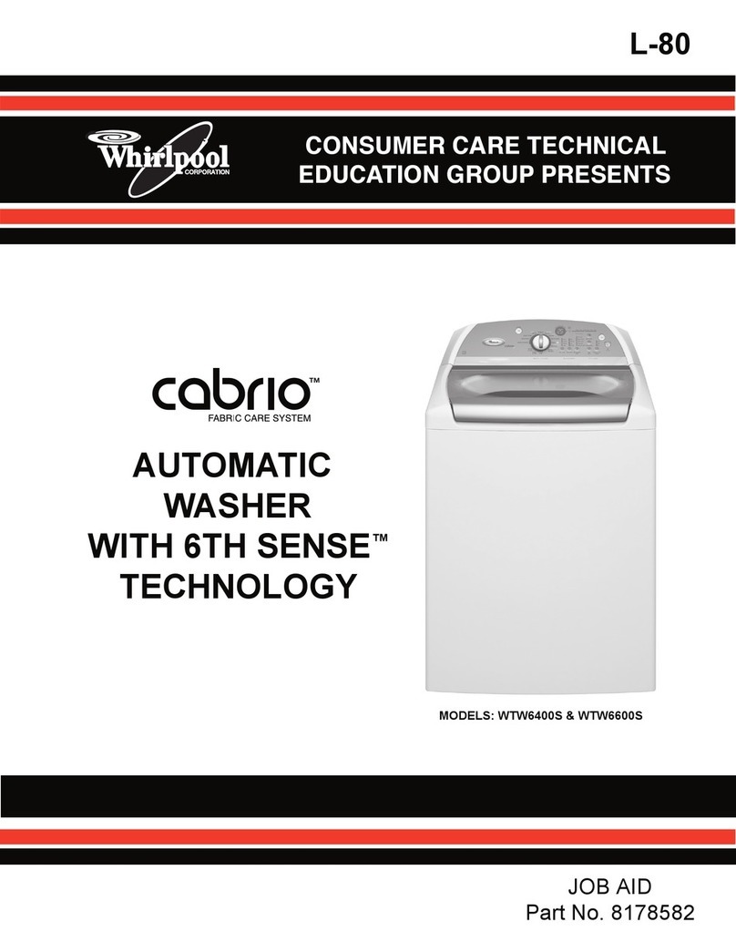 Whirlpool Cabrio WTW6400S Technical guide