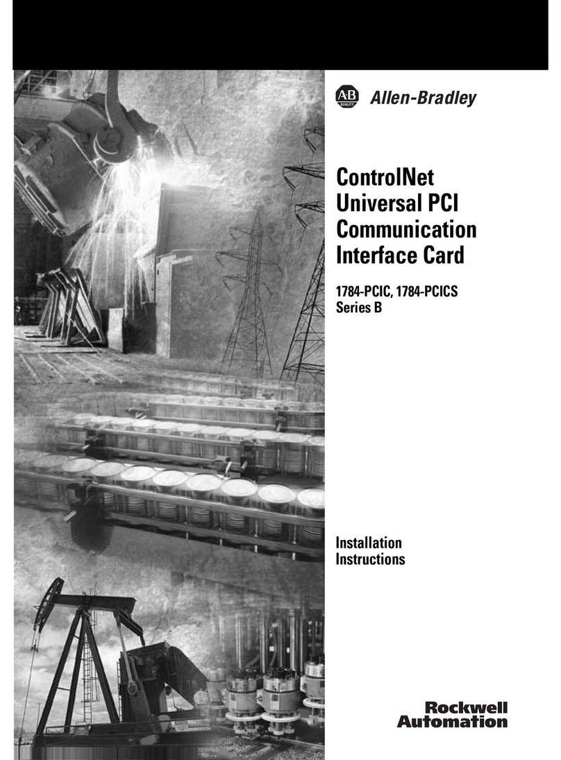 Allen-Bradley ControlNet PCI 1784-PCIC installation instructions