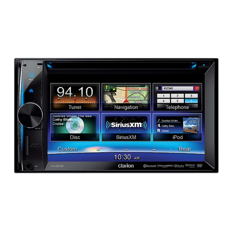 Clarion NX602 User manual