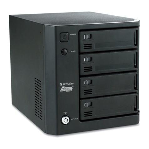 Verbatim PowerBay 4-Bay RAIDMulti-Interface Drive User manual Verbatim PowerBay 4-Bay RAIDMulti-Interface Drive User manual