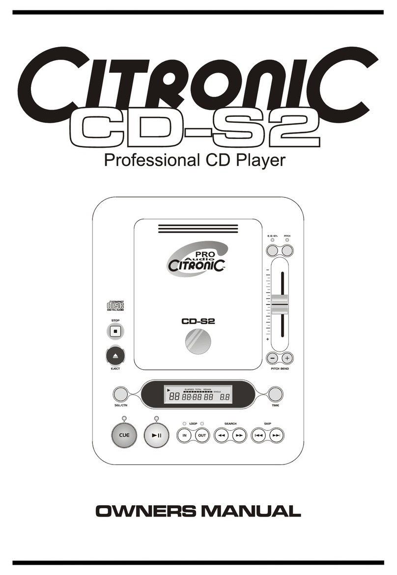 Citronic CD-S2 User manual