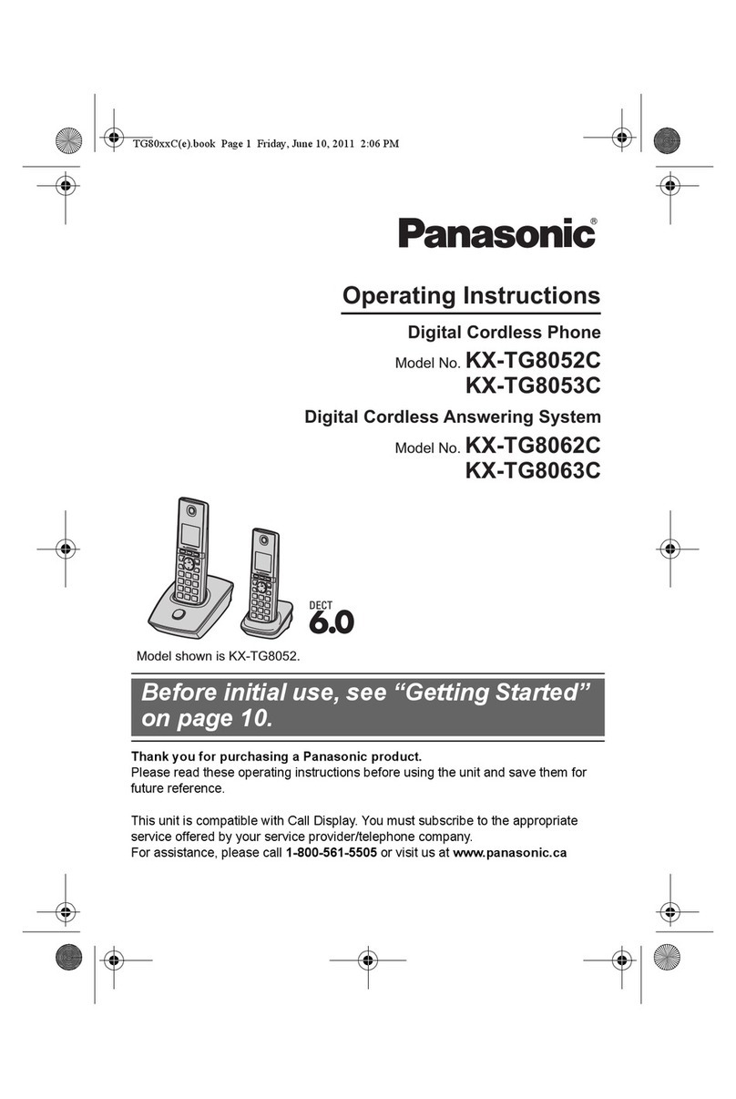 Panasonic KX-TG8052C User manual
