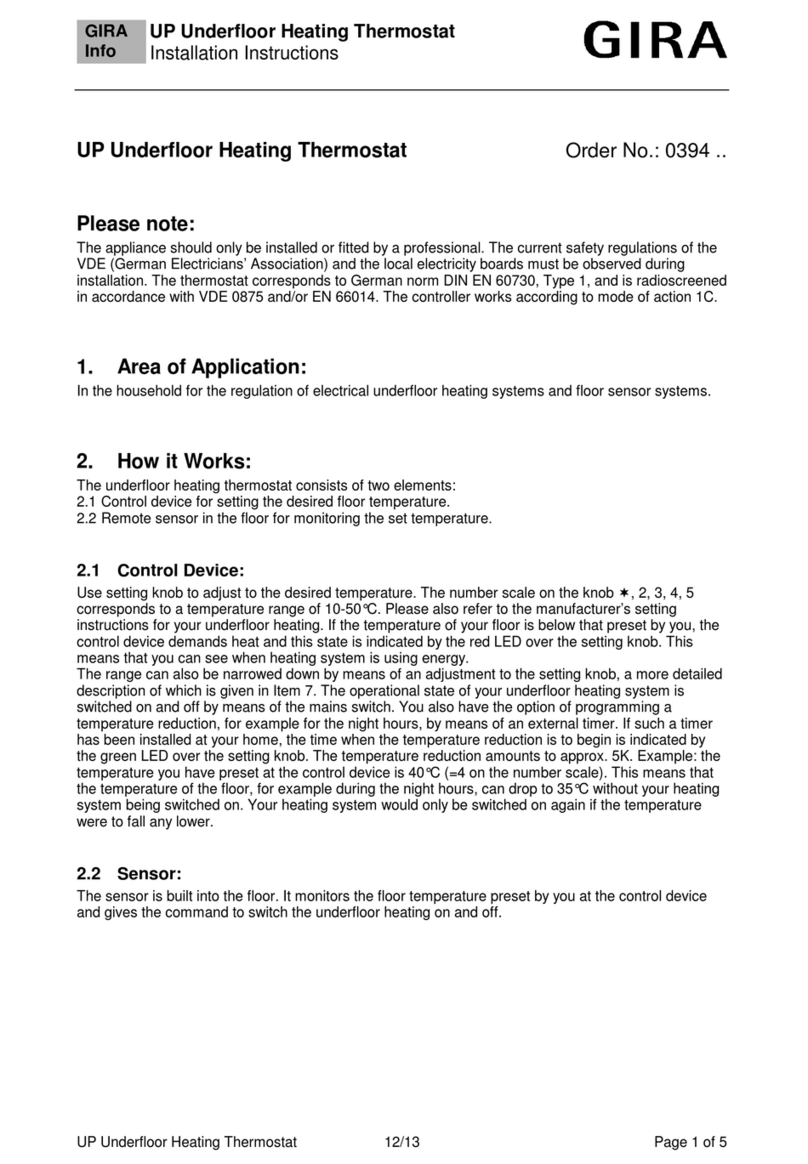 Gira 0394 Series User manual