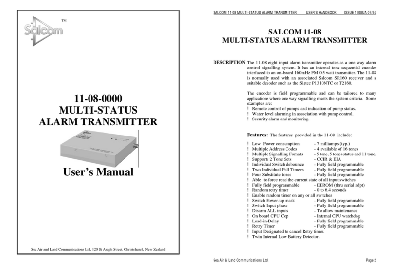 Salcom 11-08-0000 user manual
